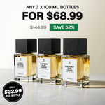 3X 100ml Perfume Bottles