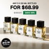 5X 50ml Perfume Bottles